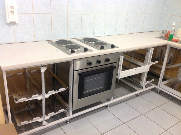 Каркас кухни из профиля