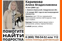 Оставила записку и ушла: в Каменске-Уральском пропала школьница с собакой