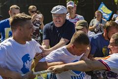 Жириновский ударил митингующего против пенсионной реформы в центре Москвы