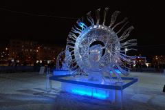 Шаманский бубен екатеринбуржцев победил в конкурсе ледовых скульптур в Перми