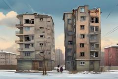 В Екатеринбурге от жилого дома отвалился кусок наружной стены