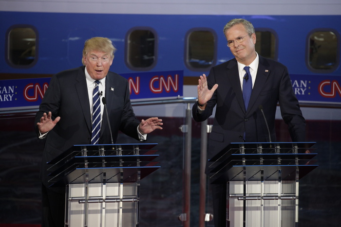 Кандидаты в президенты Трамп и Буш поспорили из-за России
