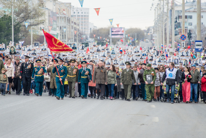 Сбор колонны «Бессмертного полка» состоится 9 мая в 8:30 на Ленина — Тургенева