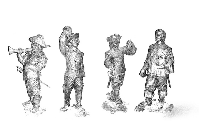 Бронзовые скульптуры Д’Артаньяна и трех мушкетеров установят у «Пассажа»