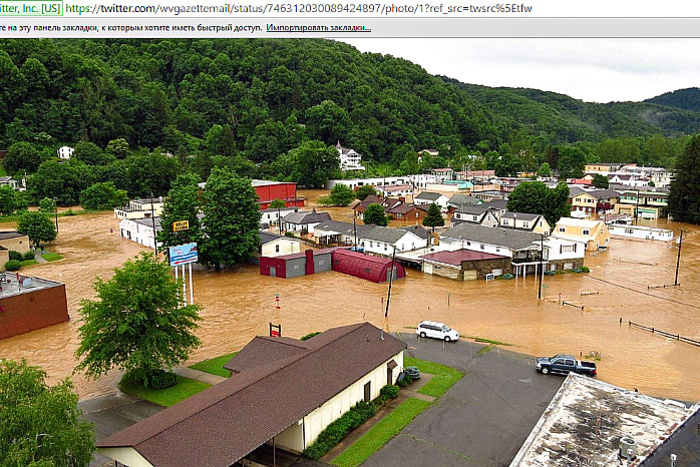 Наводнение в Западной Вирджинии унесло жизни 24 человек