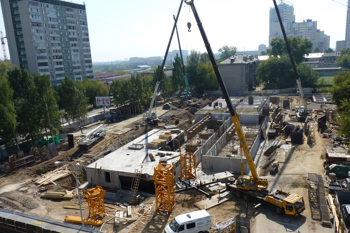 Заложен фундамент нового общежития УрФУ на улице Комсомольской