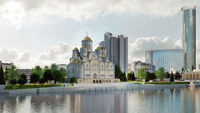 Официальный эскиз будущего собора. Фото: сайт правительства Свердловской области