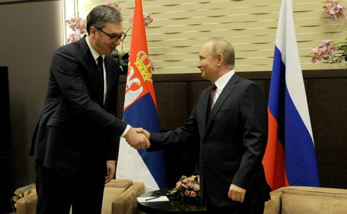 Переговоры с президентом Сербии Александром Вучичем, 25 ноября 2021 года, Сочи. Фото: kremlin.ru