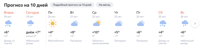 В среду нас ждет очень теплый осенний день