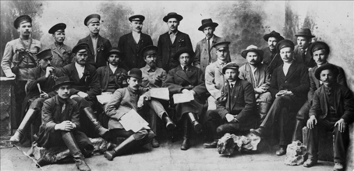 Члены Алапаевского Совдепа. Алапаевск. 1 мая 1918 года