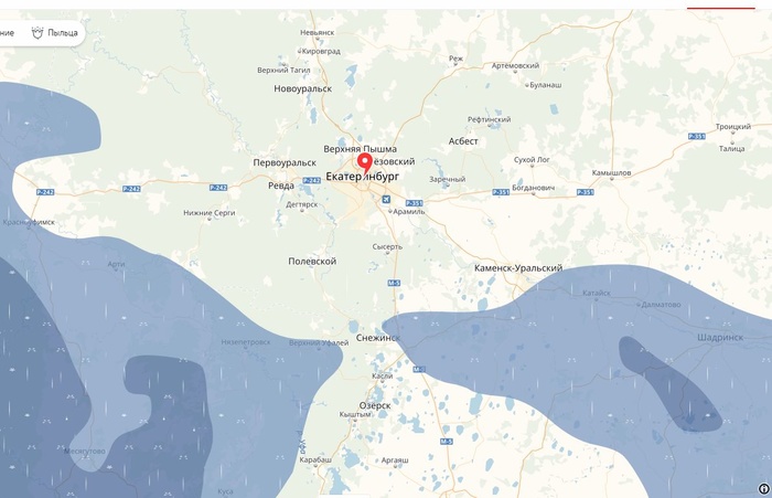 Карта осадков козьмодемьянск