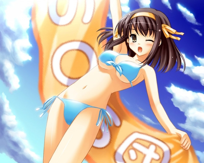 Anime bikini girl hot in picture