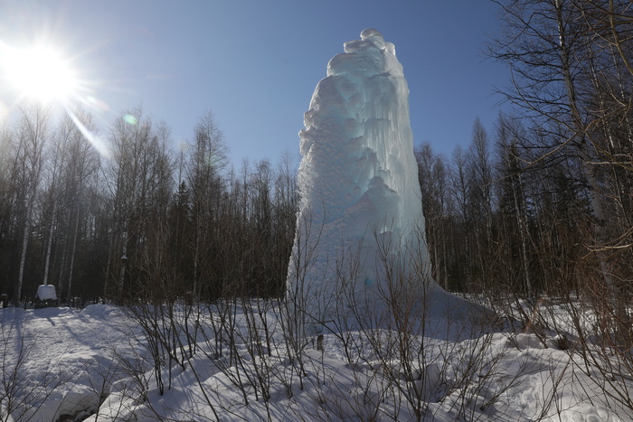 Ледяной фонтан. Национальный парк Зюраткуль
