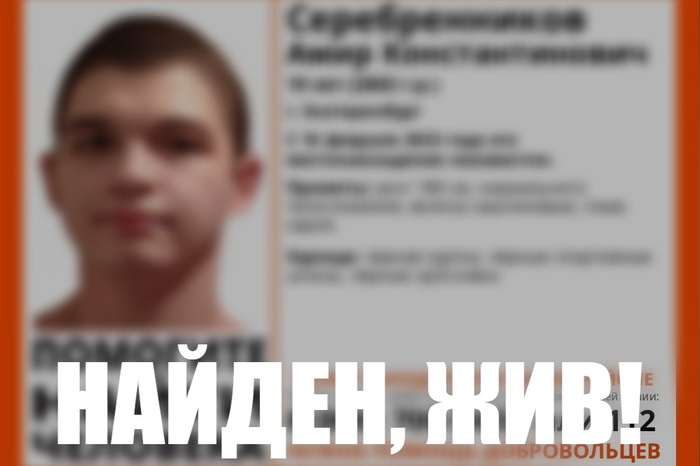 В Екатеринбурге завершили поиски 19-летнего парня, пропавшего месяц назад