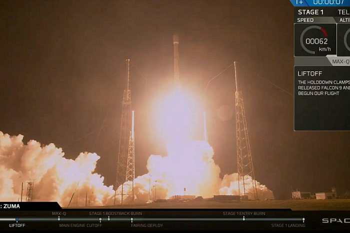 Reuters сообщил о гибели запущенного SpaceX секретного спутника