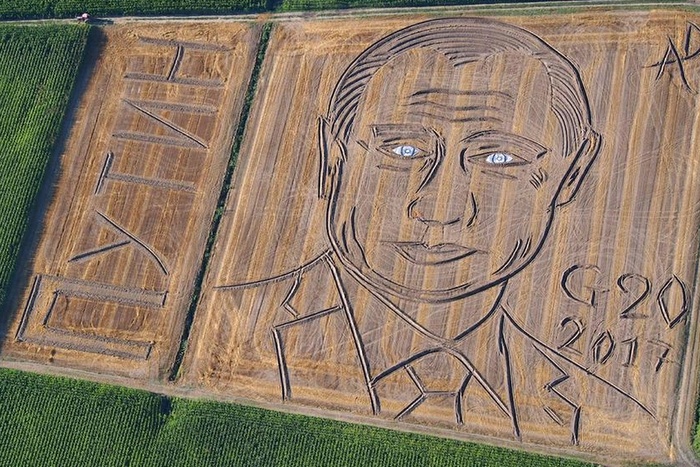 Итальянский фермер объяснил решение изобразить на поле портрет Путина