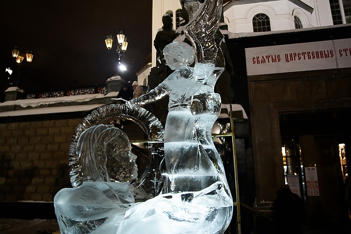 «До первой звезды нельзя». Открылся фестиваль ледовой скульптуры «Вифлеемская звезда»