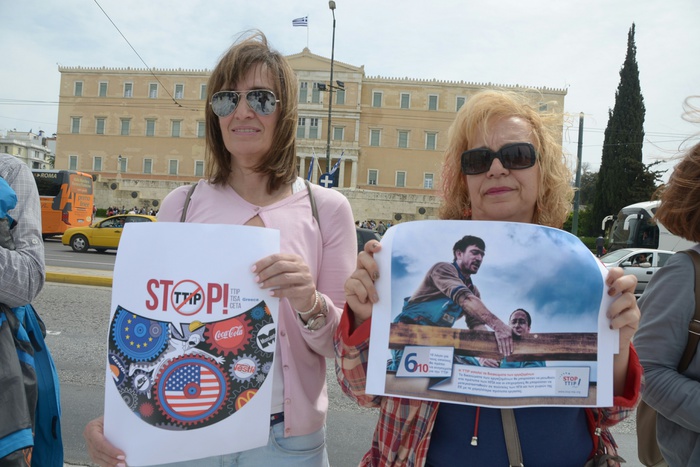 Тысячи европейцев вышли на митинги против торгового соглашения с США