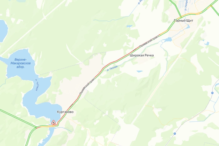 На выезде из Екатеринбурга образовалась огромная пробка