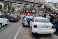 Три «Хенде» и… нетрезвый водитель спровоцировал массовую аварию на Сортировке