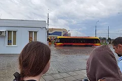 «Львята» застряли в Верхней Пышме из-за аварии на трамвайных путях (ФОТО)