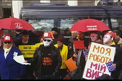 Колонна проституток прошла маршем по Киеву