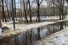 Парк в Екатеринбурге превращается в озеро