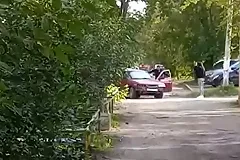 Свердловчане силой отобрали ключи у пьяного водителя, дважды протаранившего столб