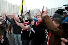 «Русский марш» в Екатеринбурге не собрал и сотни участников