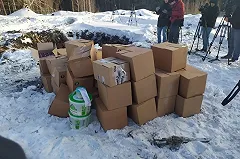 Десять тысяч коробок снюса уничтожили под Сысертью