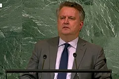 Украинский посол в ООН Кислица выложил фото флага США в желто-голубых тонах