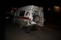 На Металлургов Audi столкнулась с машиной «скорой помощи»