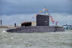 В Петербурге спустили на воду подводную лодку «Колпино» для Черноморского флота