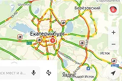 Из-за гололеда Екатеринбург встал в пробки