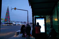 Мэрия демонтировала умные остановки у Главпочтамта