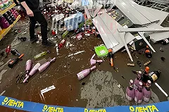 В екатеринбургской «Ленте» установили виновных в обрушении стеллажа с алкоголем