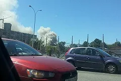 При пожаре на улице Белинского есть пострадавшие