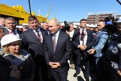 С сайта Кремля удалили разговор Путина и рабочих о зарплатах на судоверфи