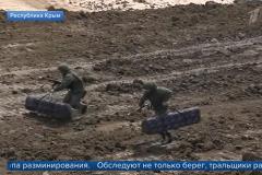 В Крыму проводят учения морской пехоты по уничтожению диверсантов