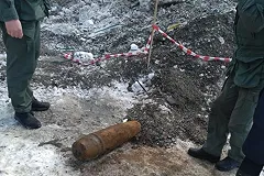 В Краснолесье на стройке нашли 80-килограммовый снаряд