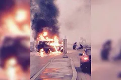 Машину ОМОН, сопровождавшую автомобиль инкассации, расстреляли в Петербурге