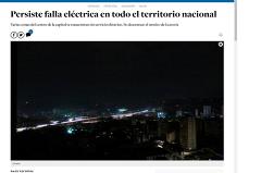 Большая часть Венесуэлы осталась без света из-за диверсии