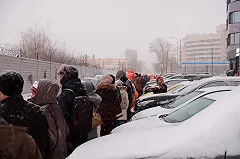 На недостроенную телебашню пробралась группа молодых людей