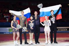 Россияне выиграли все медали в парном фигурном катании на чемпионате Европы