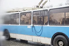 На въезде на Химмаш произошла массовая авария с участием троллейбуса