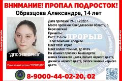 В Свердловской области продолжаются поиски загадочно пропавшей 14-летней девочки