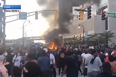 Первый канал вместо титров фильма «Брат-2» показал кадры беспорядков в США