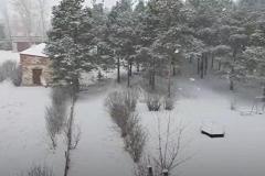 В Свердловской области внезапно выпал снег