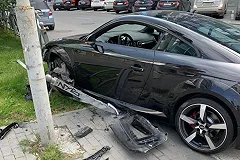 Нетрезвый водитель Audi устроил ДТП в Екатеринбурге