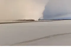 В регионах России бушуют снежные ураганы